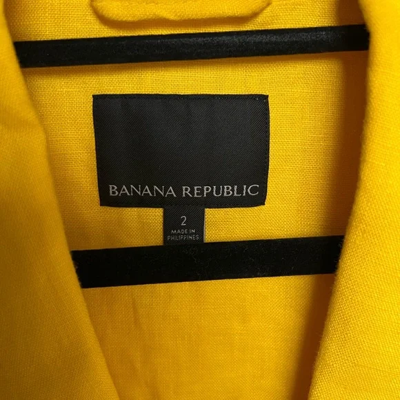 Banana Republic Vibrant Yellow Blazer - Picture 2 of 5
